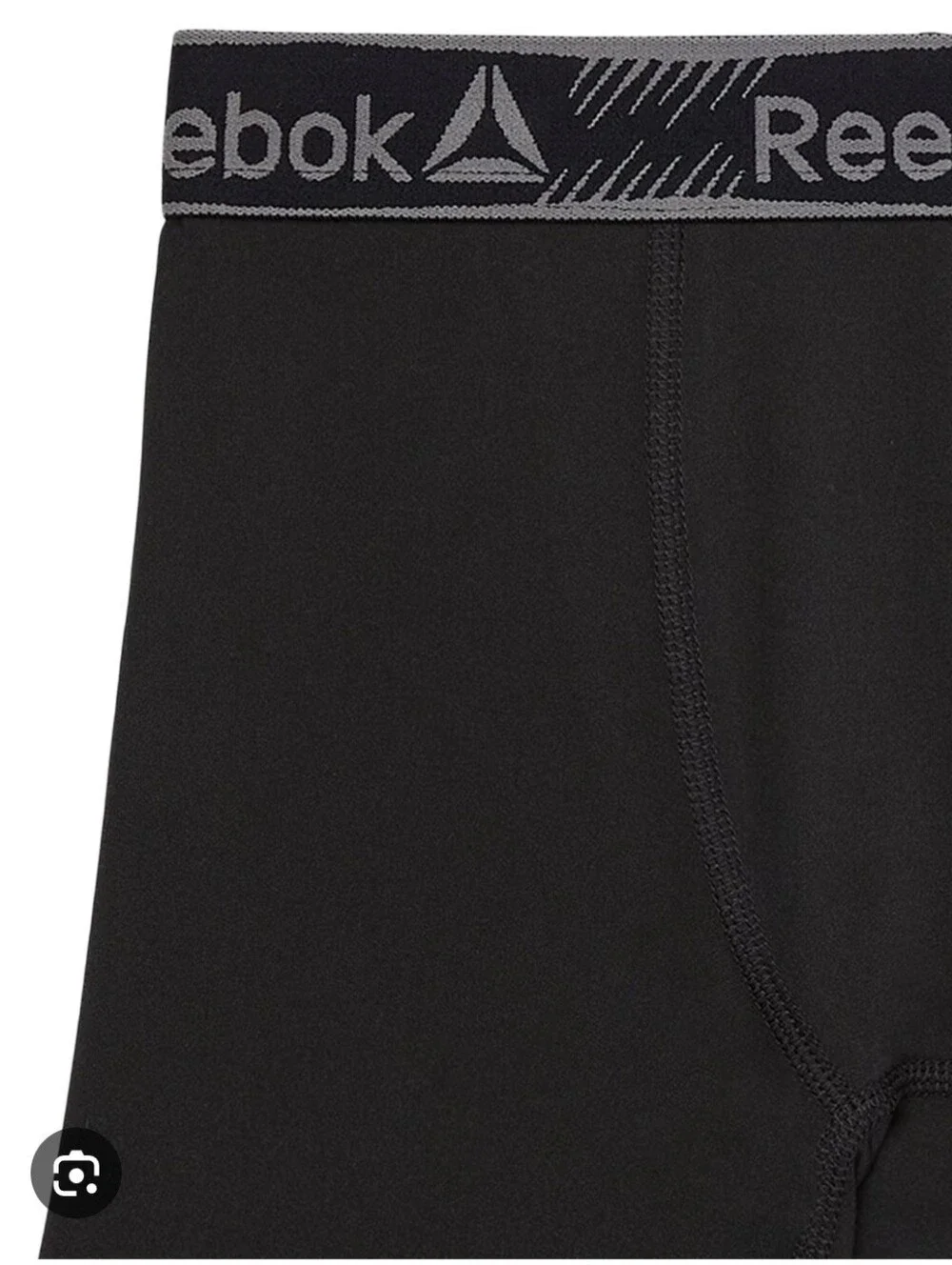 New Reebok Black Boxer Briefs 4-Pack with Red and White Waistbands Size Medium